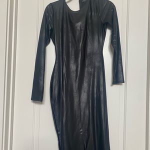 Naked Wardrobe small black spandex dress